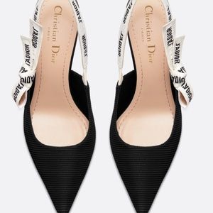 DIOR J'adior Slingback - Black Technical Fabric